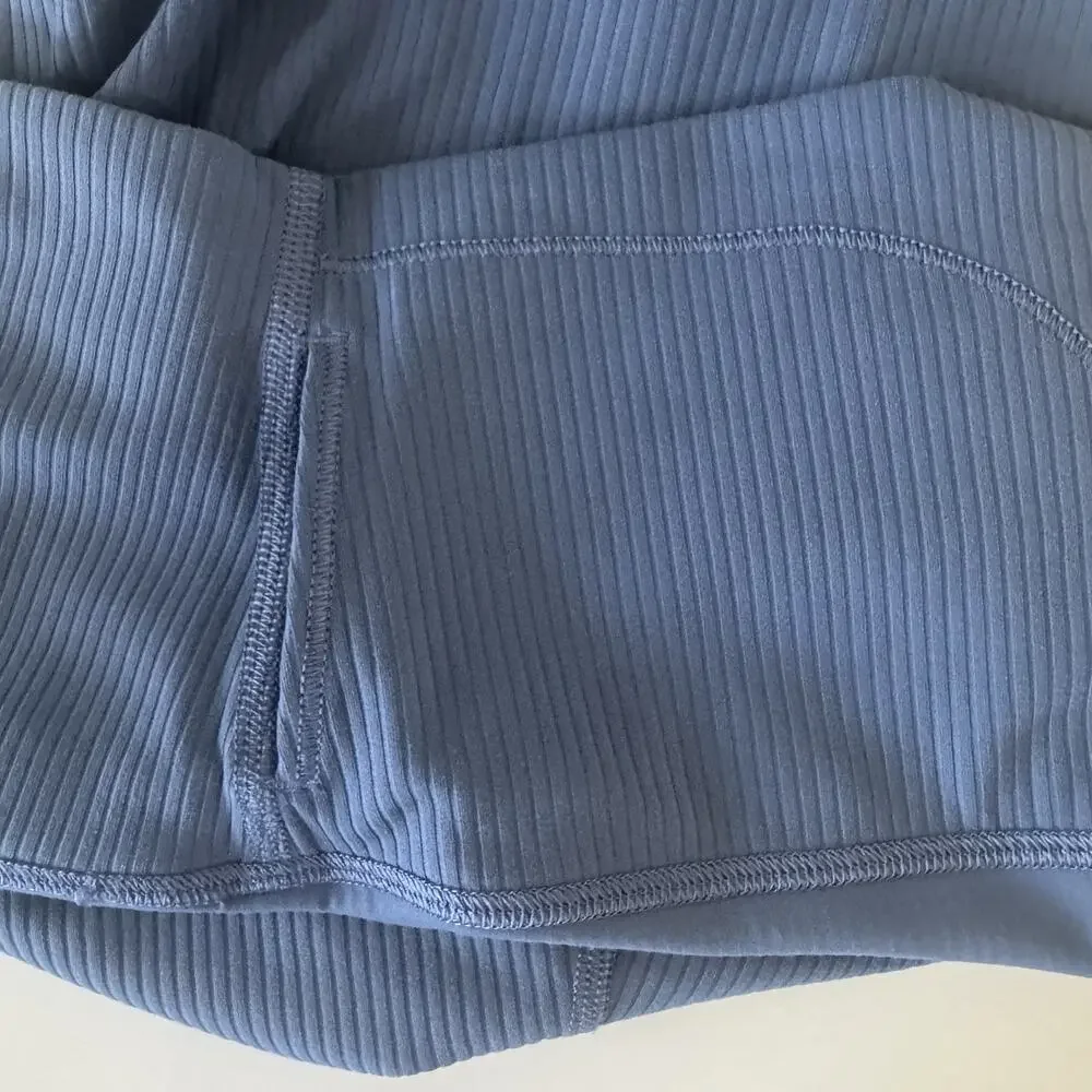 Lululemon Align High-Rise Ribbed Leggings 28” Oasis Blue SIZE 6 Full Length EUC